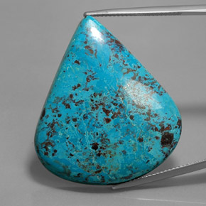 36.64 карата, натуральный Синий различных оттенков Лазурит, Форма груши, Непрозрачный