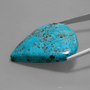 36.64 карата, натуральный Синий различных оттенков Лазурит, Форма груши, Непрозрачный