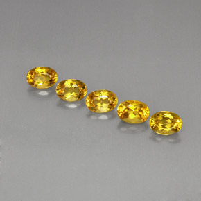  карата, натуральный Желто-золотистый Берилл, Огранка Овал, Чистота VVS