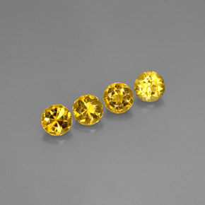  карата, натуральный Желто-золотистый Берилл, Огранка Круг, VVS-VS