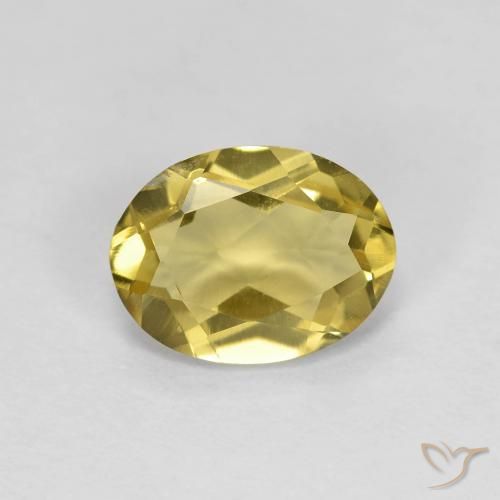 1.19ct Натуральный Дижонский желтый Берилл, Овал, VVS-VS