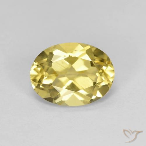 1.33ct Натуральный Дижонский желтый Берилл, Овал, VVS-VS