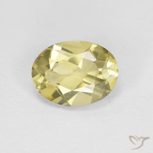 1.16ct Натуральный Светло-желтый Берилл, Овал, VVS-VS