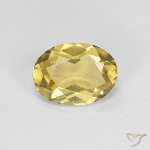 1.22ct Натуральный Дижонский желтый Берилл, Овал, VVS-VS
