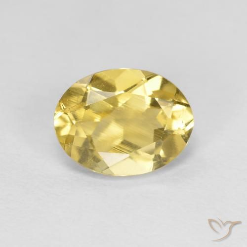 1.29ct Натуральный Тосканский желтый Берилл, Овал, VVS-VS
