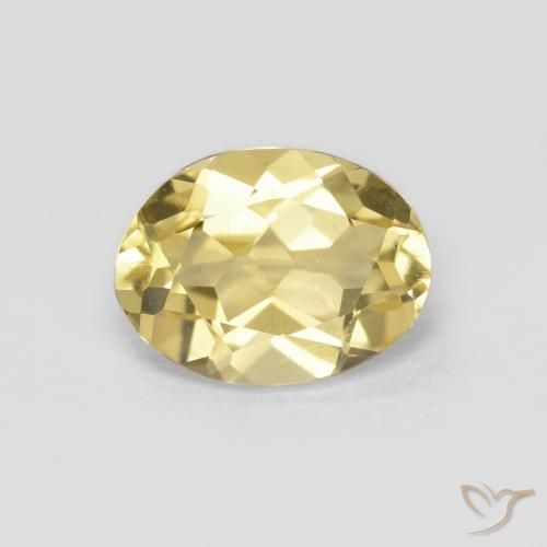 1.31ct Натуральный Дижонский желтый Берилл, Овал, VVS-VS