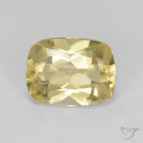 1.32ct Натуральный Средний желтый Берилл, Подушка, Чистота VVS
