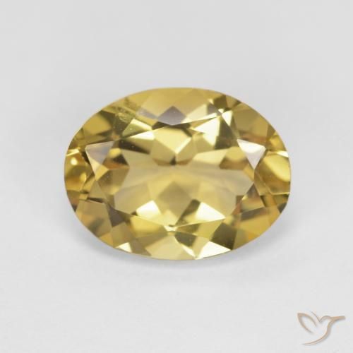 2.33ct Натуральный Темно-желтый Берилл, Овал, Чистота VVS
