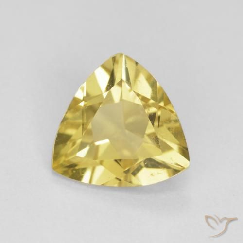 0.96ct Натуральный Дижонский желтый Берилл, Триллион, Чистота VS