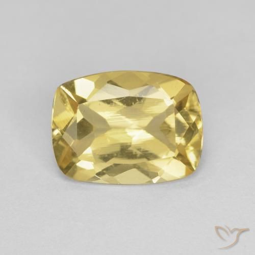 1.69ct Натуральный Светлое золото Берилл, Подушка, Чистота VS