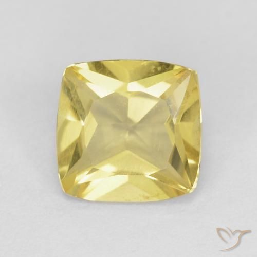 0.91ct Натуральный Землисто-желтый Берилл, Подушка, Чистота VS