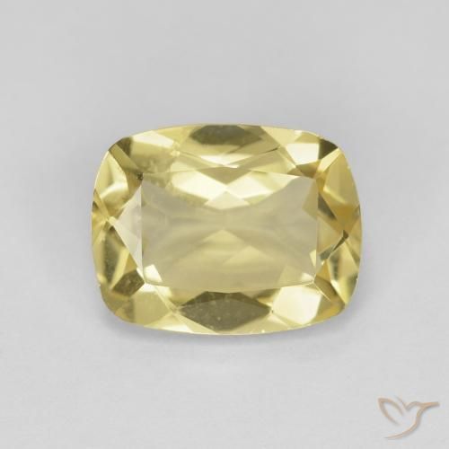 1.84ct Натуральный Светло-желтый Берилл, Подушка, Чистота VS