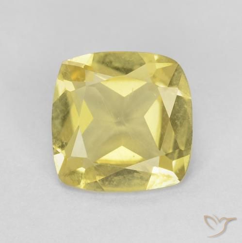 0.65ct Натуральный Светло-желтый Берилл, Подушка, Чистота VS
