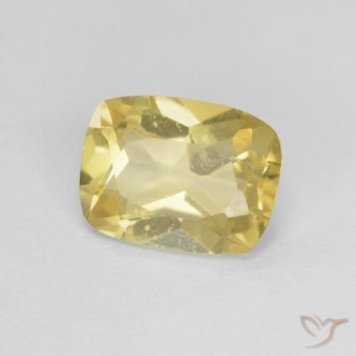 1.23ct Натуральный Светло-золотисто-желтый Берилл, Подушка, Чистота VS