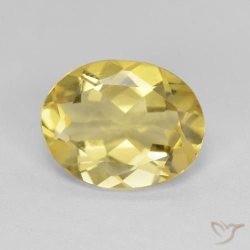 2.84ct Натуральный Теплый желтый Берилл, Овал, VVS-VS