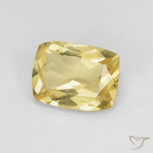 1.31ct Натуральный Теплый желтый Берилл, Подушка, VVS-VS