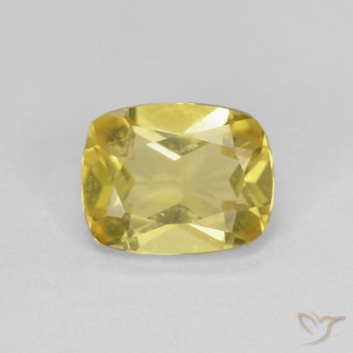 1.33ct Натуральный Светло-медово-желтый Берилл, Подушка, VVS-VS