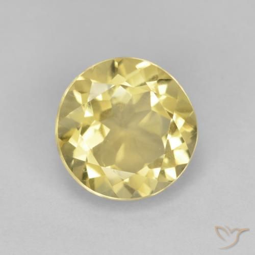 1.98ct Натуральный Светло-желтый Берилл, Круглый, VVS-VS