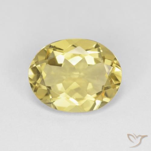 2.89ct Натуральный Тосканский желтый Берилл, Овал, Чистота VVS