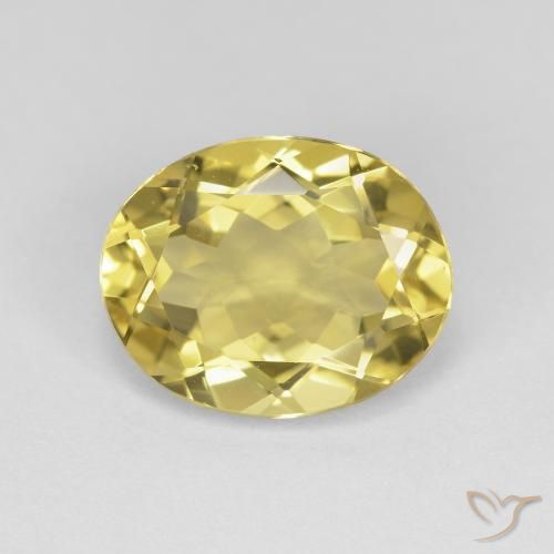 3.13ct Натуральный Тосканский желтый Берилл, Овал, Чистота VVS