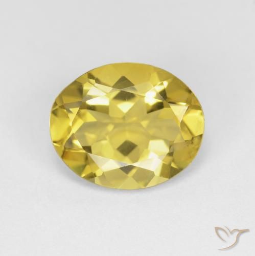 2.78ct Натуральный Коричневато-желтый Берилл, Овал, Чистота VVS
