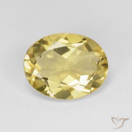 2.95ct Натуральный Тосканский желтый Берилл, Овал, Чистота VVS