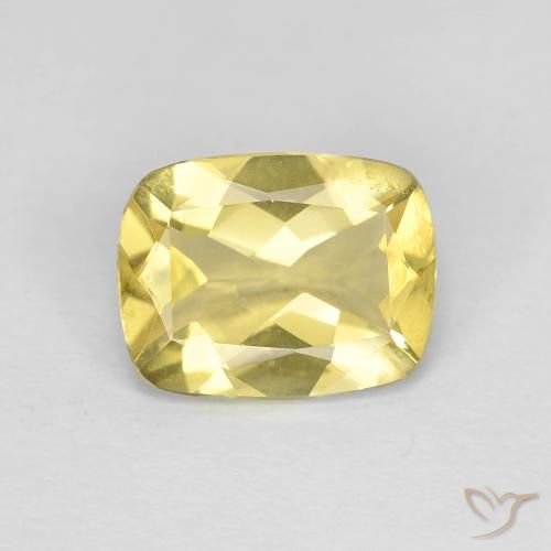 1.62ct Натуральный Тосканский желтый Берилл, Подушка, Чистота VVS