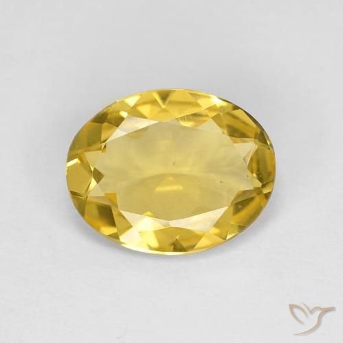 2.11ct Натуральный Тосканский желтый Берилл, Овал, VVS-VS