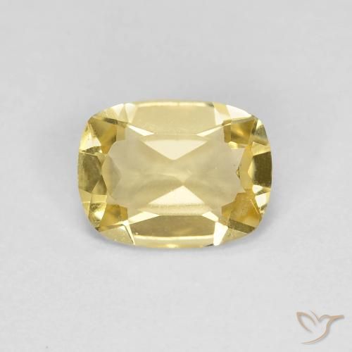 1.06ct Натуральный Светло-желтый Берилл, Подушка, VVS-VS