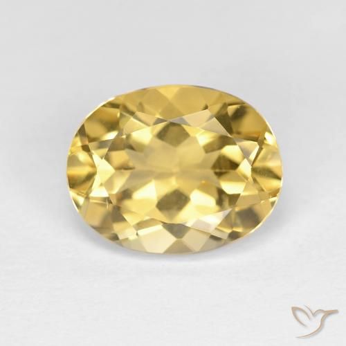 3.20ct Натуральный Золотой Берилл, Овал, VVS-VS