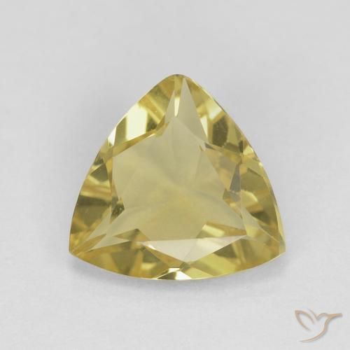 1.18ct Натуральный Средний желтый Берилл, Триллион, Чистота VS