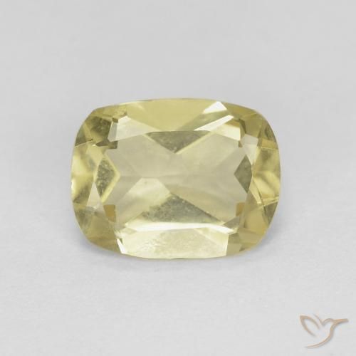 1.13ct Натуральный Мягкий желтый Берилл, Подушка, Чистота VS
