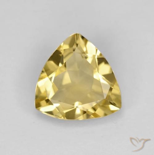 1.80ct Натуральный Золотой Берилл, Триллион, Чистота VVS