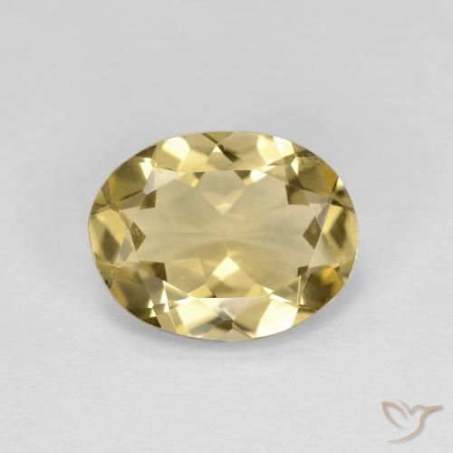 2.59ct Натуральный Светлое золото Берилл, Овал, Чистота VVS