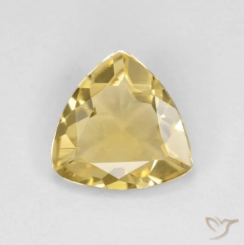 1.54ct Натуральный Светлое золото Берилл, Триллион, Чистота VVS