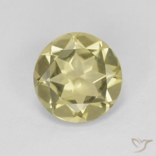 1.70ct Натуральный Средний желтый Берилл, Круглый, Чистота VVS