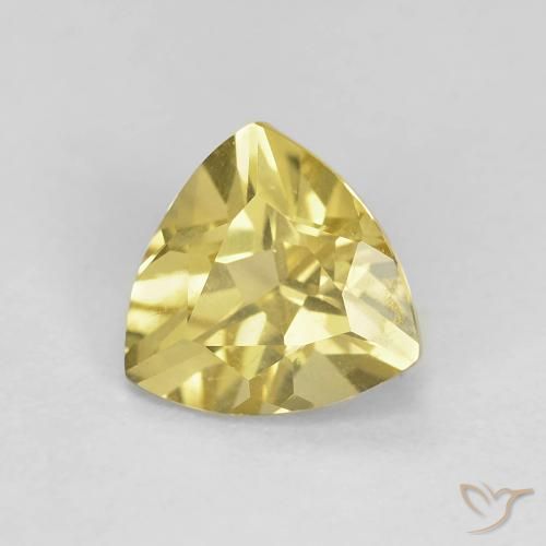 1.15ct Натуральный Дижонский желтый Берилл, Триллион, Чистота VS