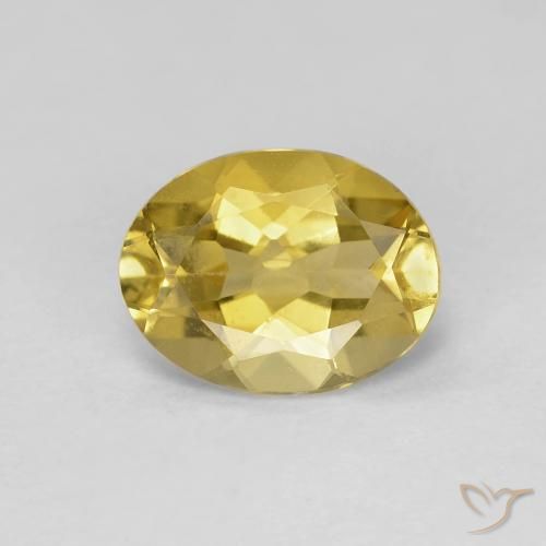 1.74ct Натуральный Дижонский желтый Берилл, Овал, Чистота VS
