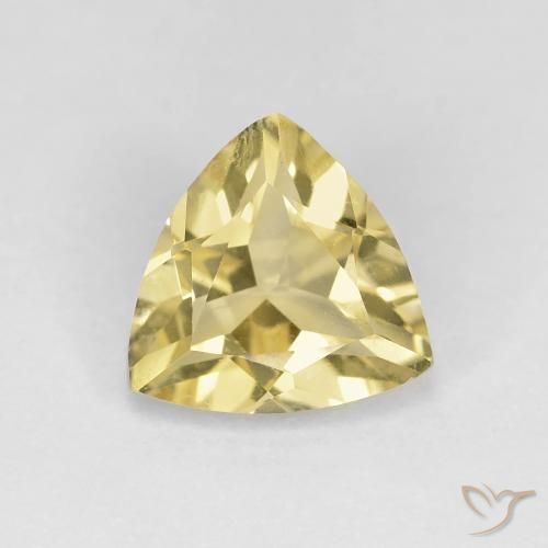 1.34ct Натуральный Теплый желтый Берилл, Триллион, Чистота VS