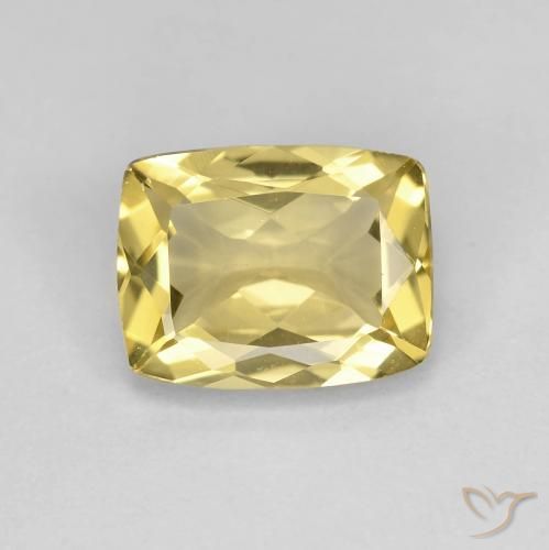 1.84ct Натуральный Светло-золотисто-желтый Берилл, Подушка, Чистота VVS