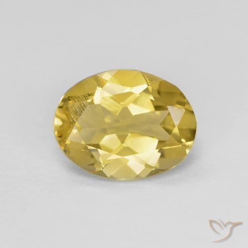 1.54ct Натуральный Землисто-желтый Берилл, Овал, Чистота VS