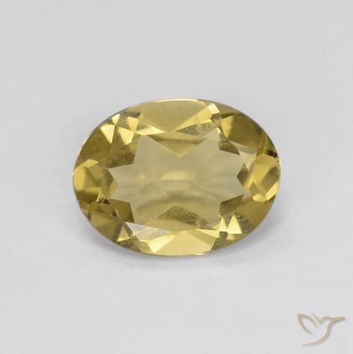 1.49ct Натуральный Золотисто-желтый Берилл, Овал, Чистота VS