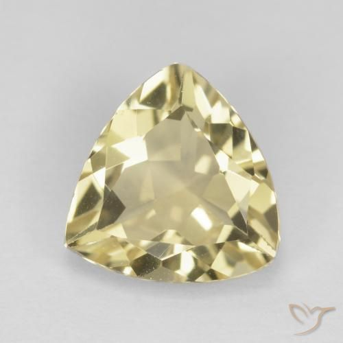 1.87ct Натуральный Средний желтый Берилл, Триллион, VVS-VS