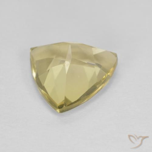 1.62 карата, натуральный Medium Light-Yellow Берилл, Триллион, VVS-VS