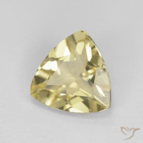 1.39 карата, натуральный Medium Light-Yellow Берилл, Триллион, VVS-VS