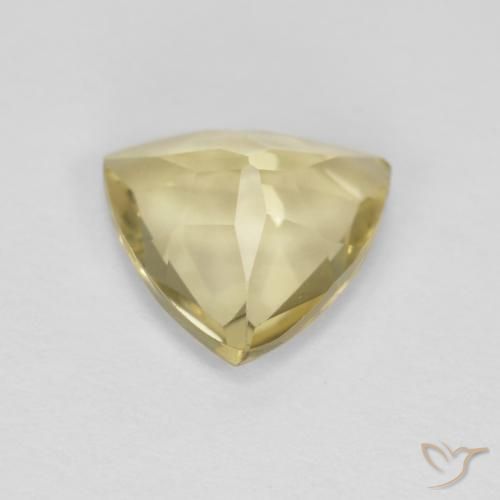 1.39 карата, натуральный Medium Light-Yellow Берилл, Триллион, VVS-VS