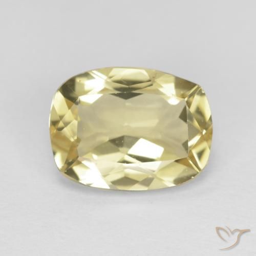 1.62ct Натуральный Палевый Берилл, Подушка, VVS-VS