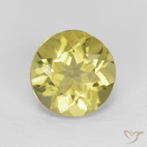 1.93ct Натуральный Средний желтый Берилл, Круглый, VVS-VS