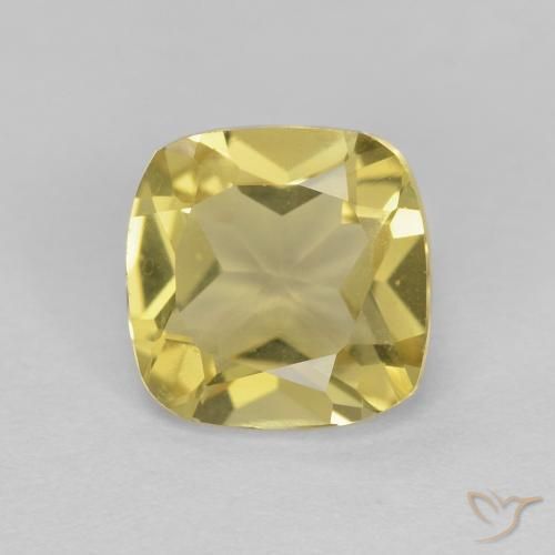 1.36ct Натуральный Светло-желтый шмель Берилл, Подушка, Чистота VVS