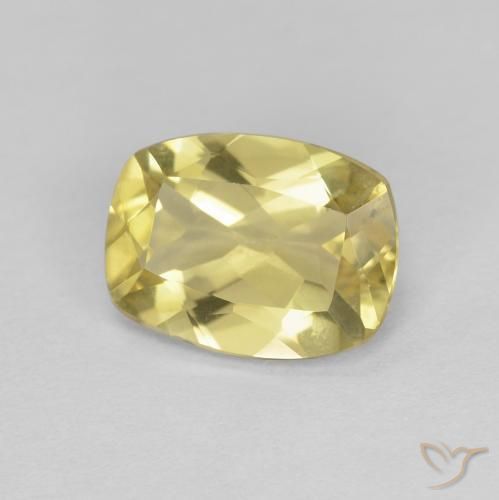 1.39ct Натуральный Светло-золотисто-желтый Берилл, Подушка, Чистота VVS